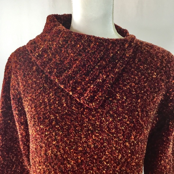Alliance Sweater Top, Medium,Rusty Colored, BOHO, Lagenlook - Picture 3 of 4